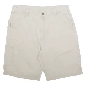 CARHARTT Cargo Carpenter Mens Workwear Shorts Beige XL W38