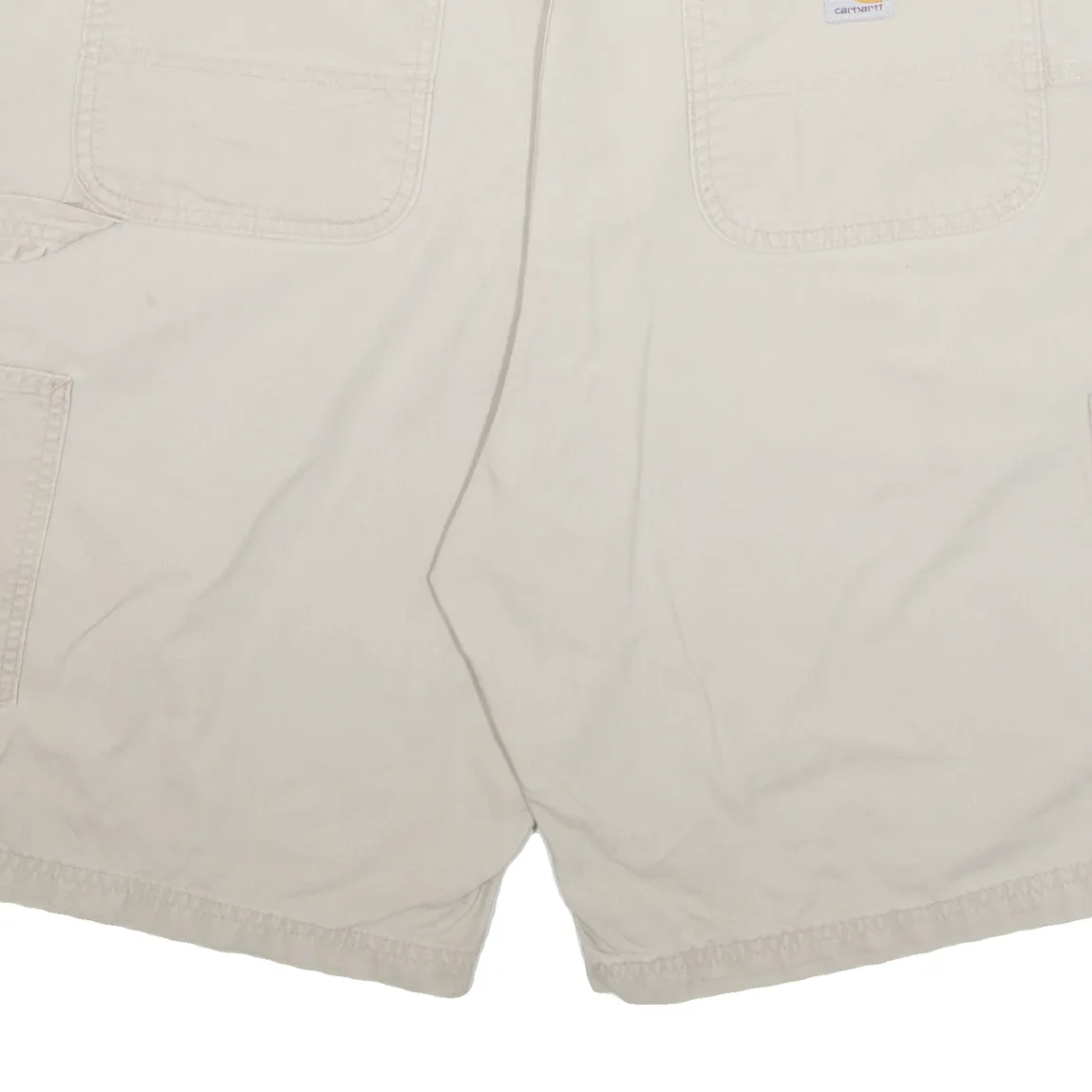 CARHARTT Cargo Carpenter Mens Workwear Shorts Beige XL W38