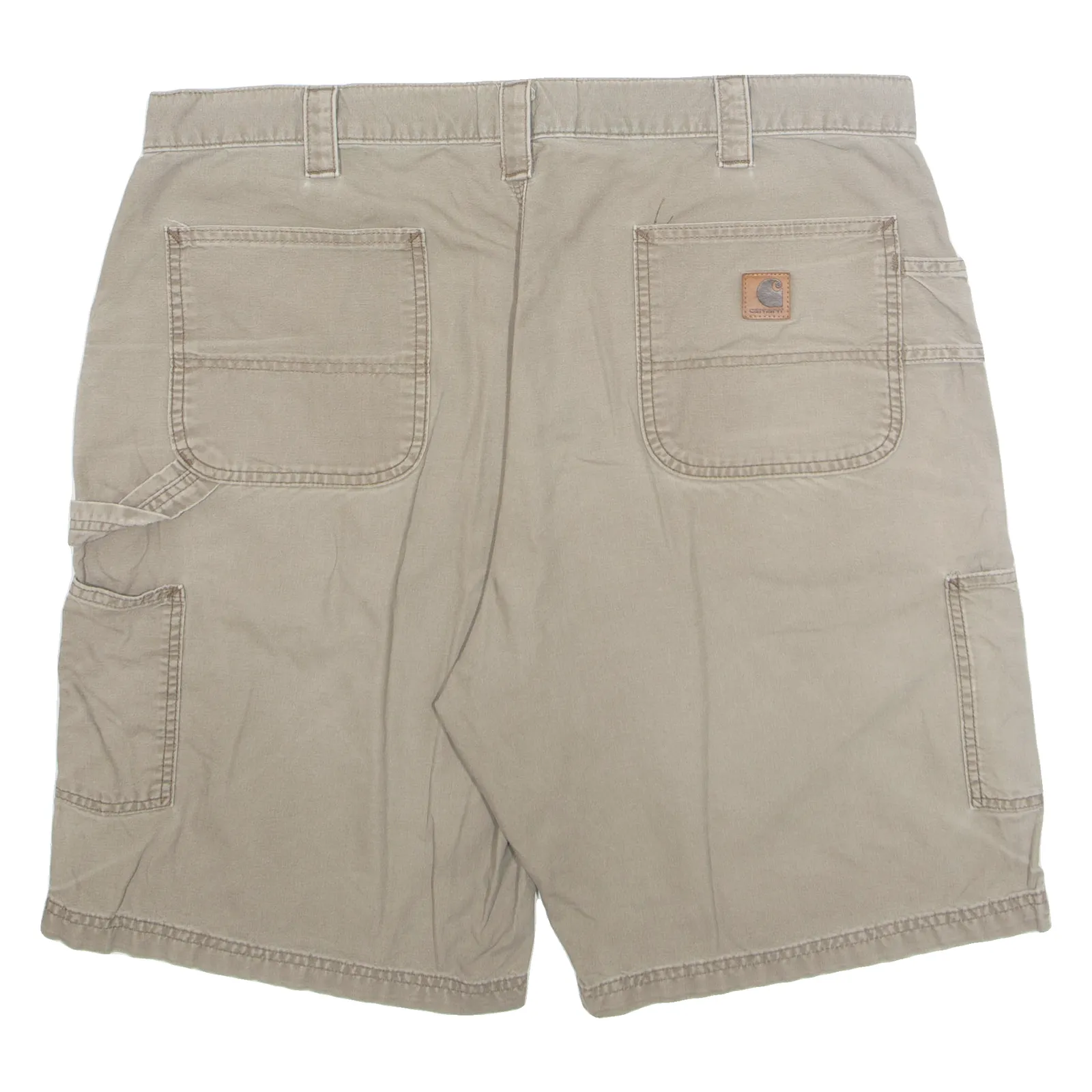 CARHARTT Cargo Carpenter Mens Workwear Shorts Beige XL W40