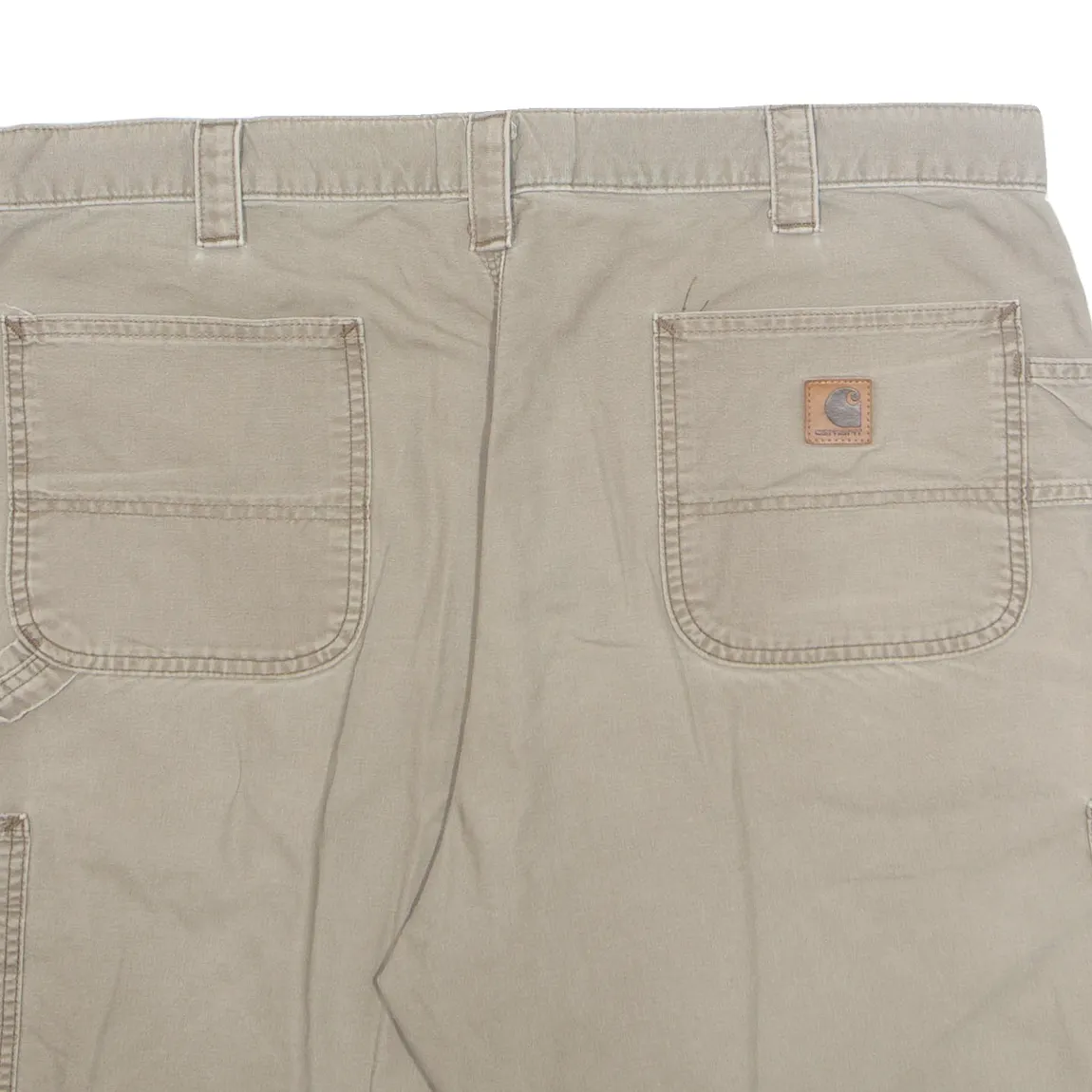 CARHARTT Cargo Carpenter Mens Workwear Shorts Beige XL W40