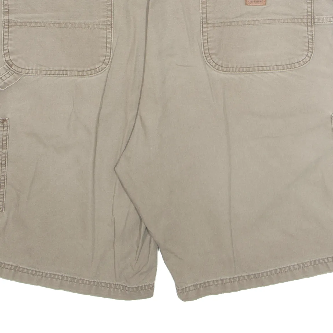 CARHARTT Cargo Carpenter Mens Workwear Shorts Beige XL W40