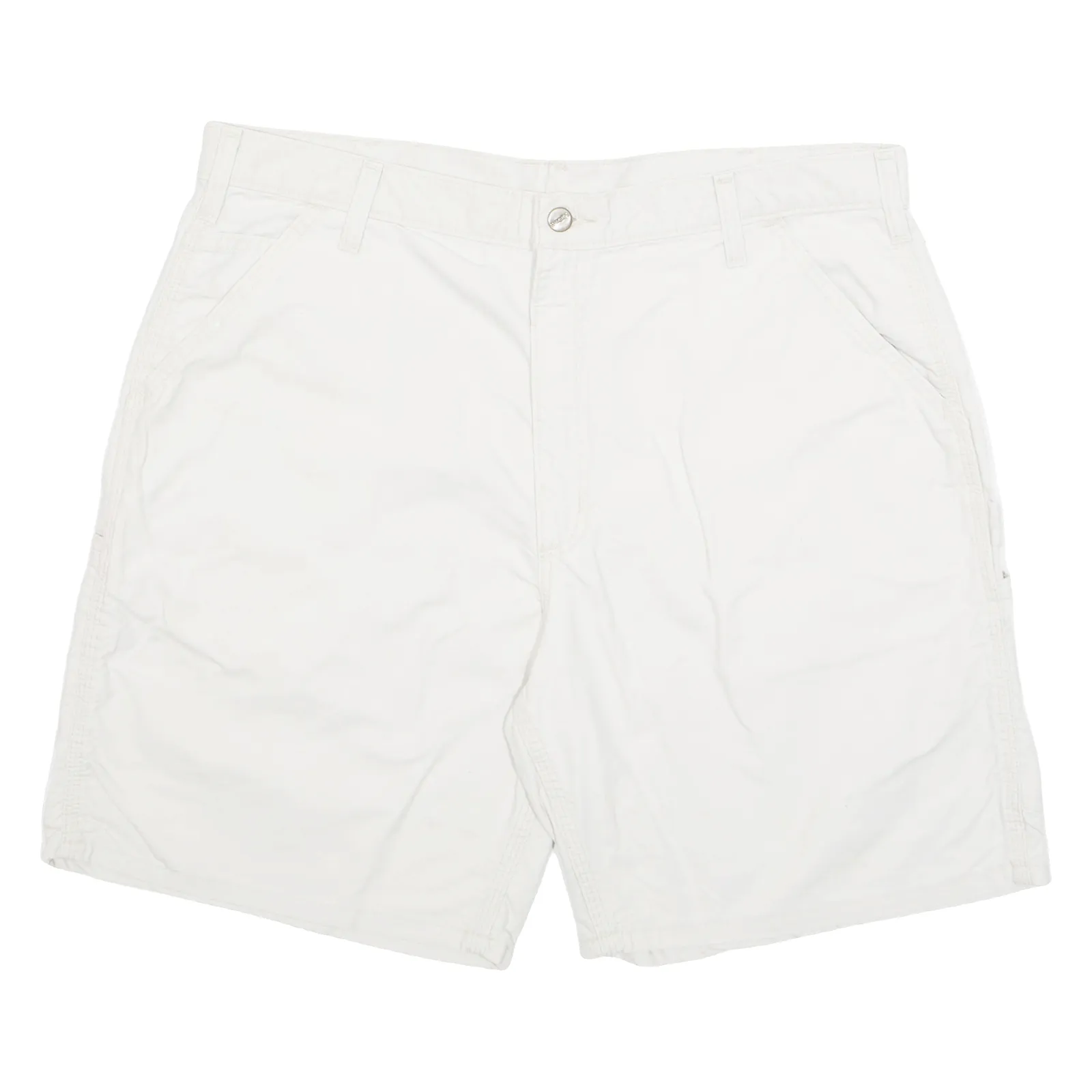 CARHARTT Cargo Carpenter Mens Workwear Shorts Cream XL W38