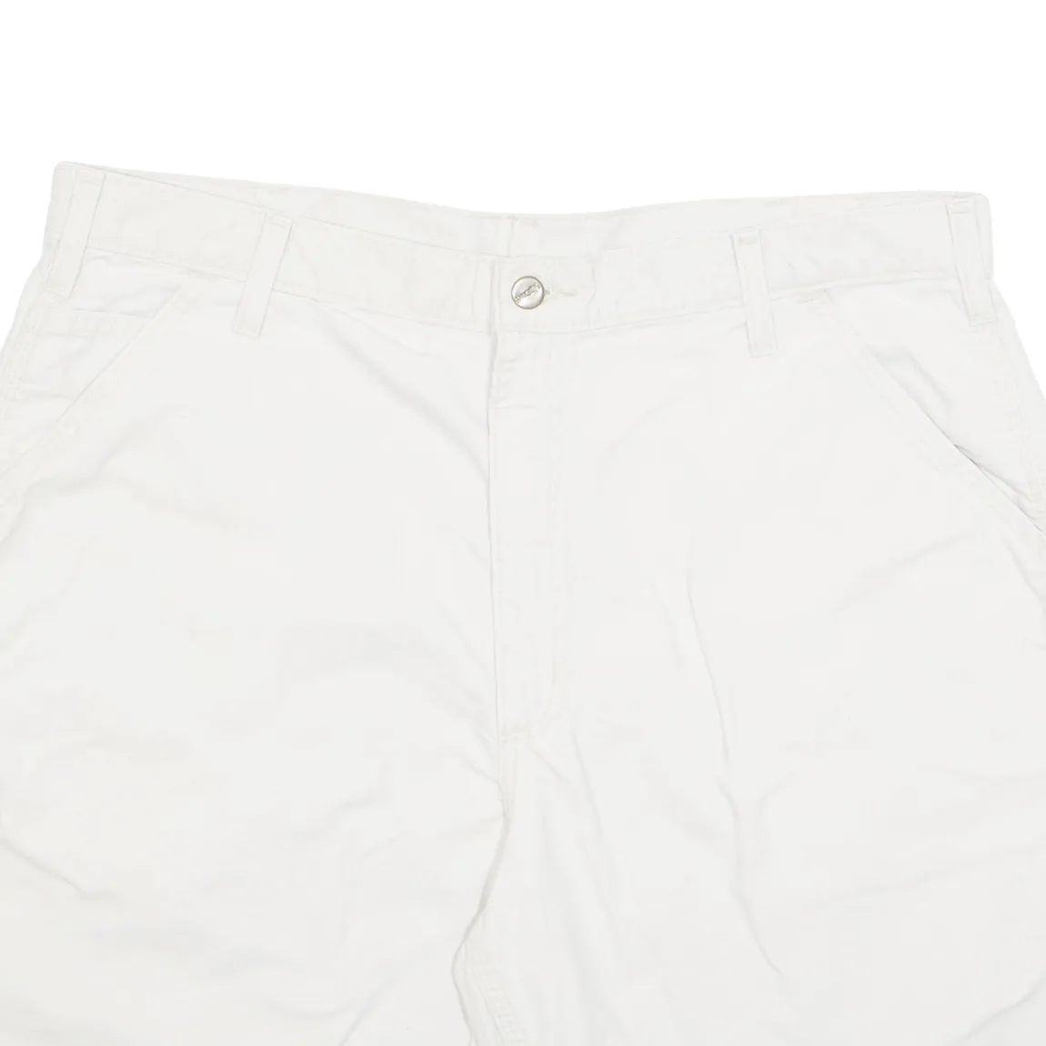 CARHARTT Cargo Carpenter Mens Workwear Shorts Cream XL W38