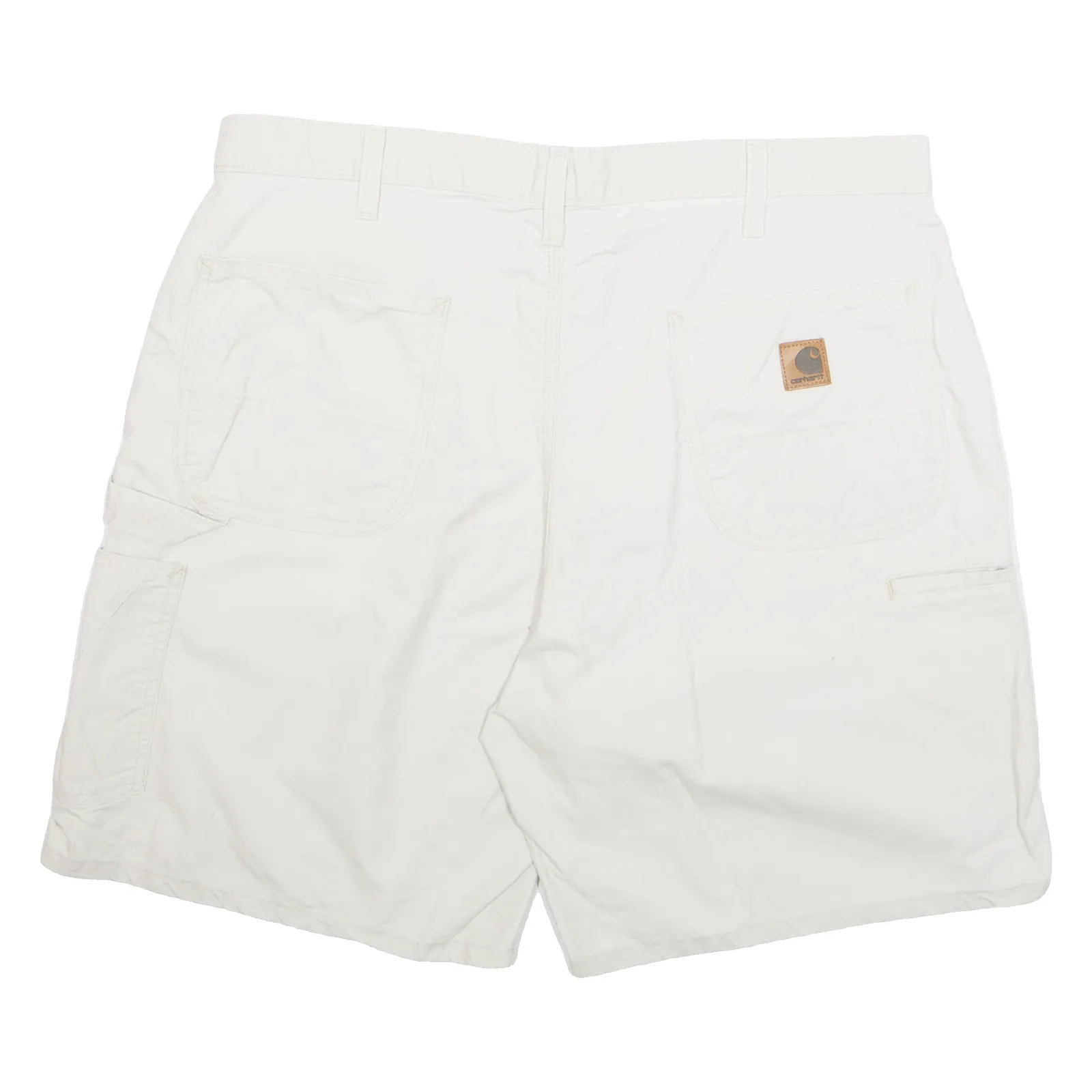 CARHARTT Cargo Carpenter Mens Workwear Shorts Cream XL W38