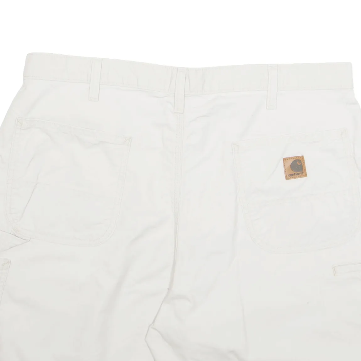 CARHARTT Cargo Carpenter Mens Workwear Shorts Cream XL W38