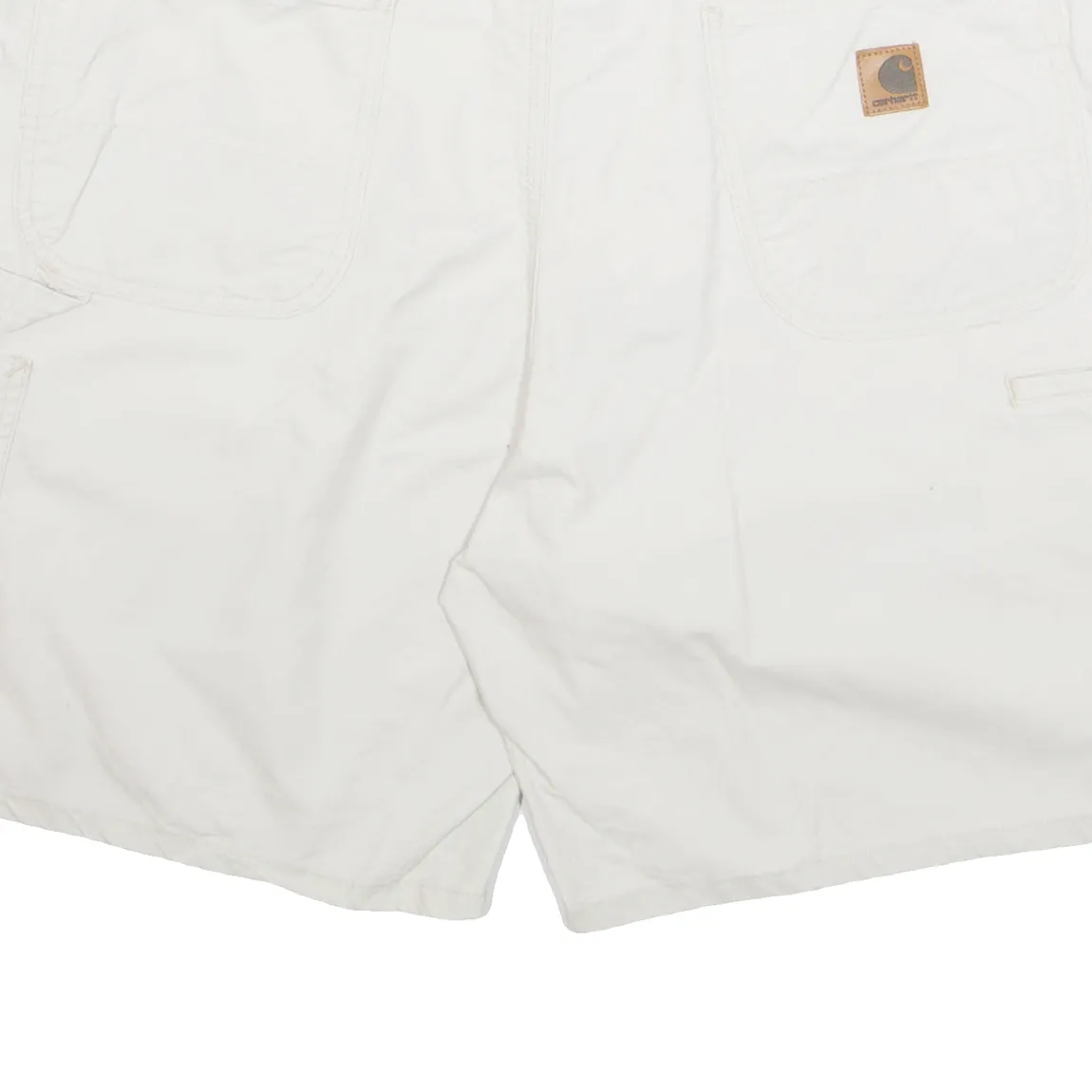 CARHARTT Cargo Carpenter Mens Workwear Shorts Cream XL W38