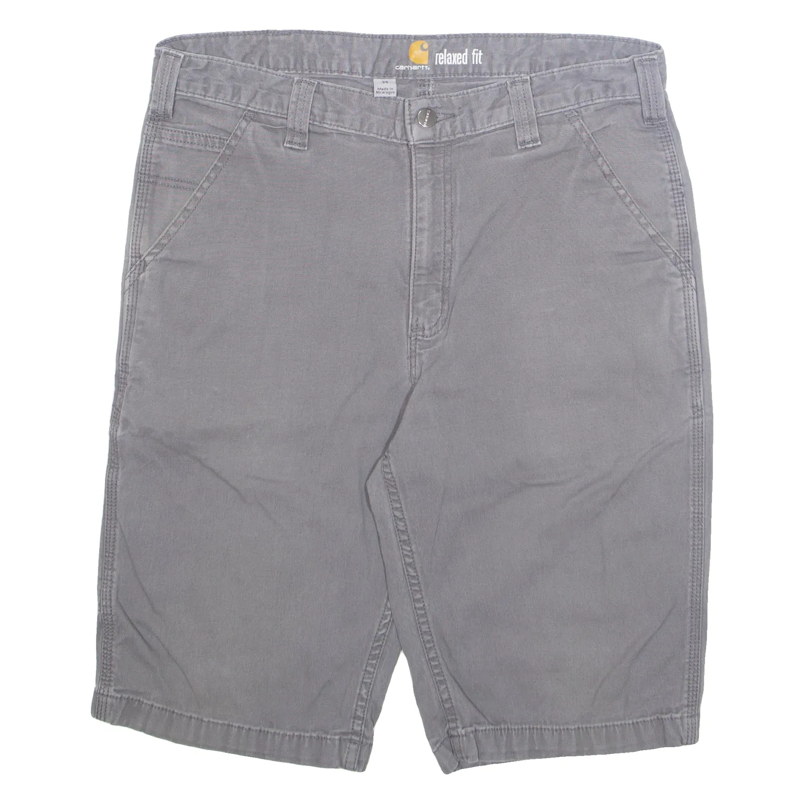 CARHARTT Cargo Mens Workwear Shorts Grey M W34