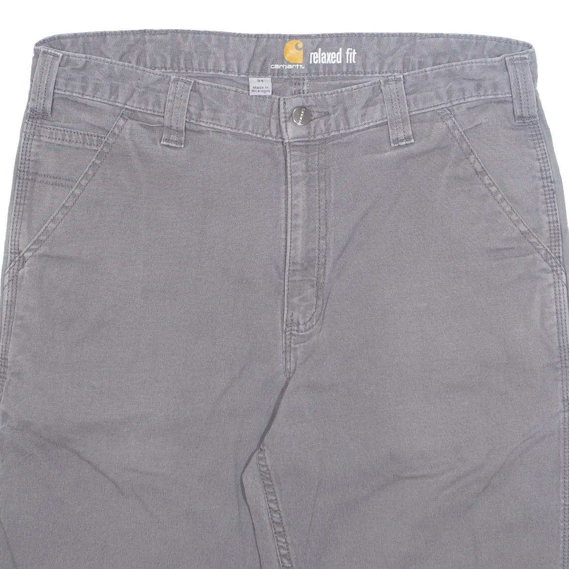 CARHARTT Cargo Mens Workwear Shorts Grey M W34