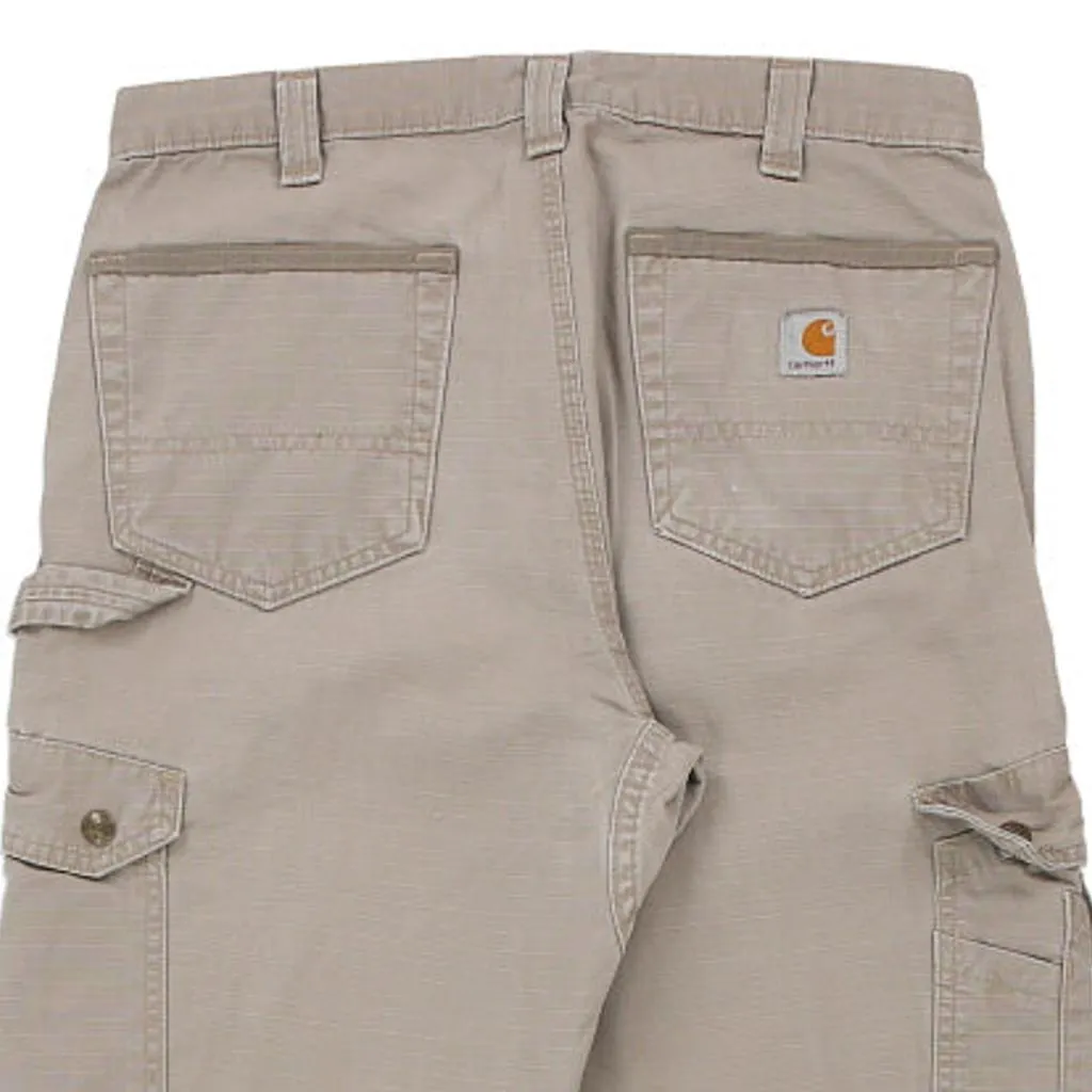 Carhartt Carpenter Trousers - 32W 34L Grey Cotton