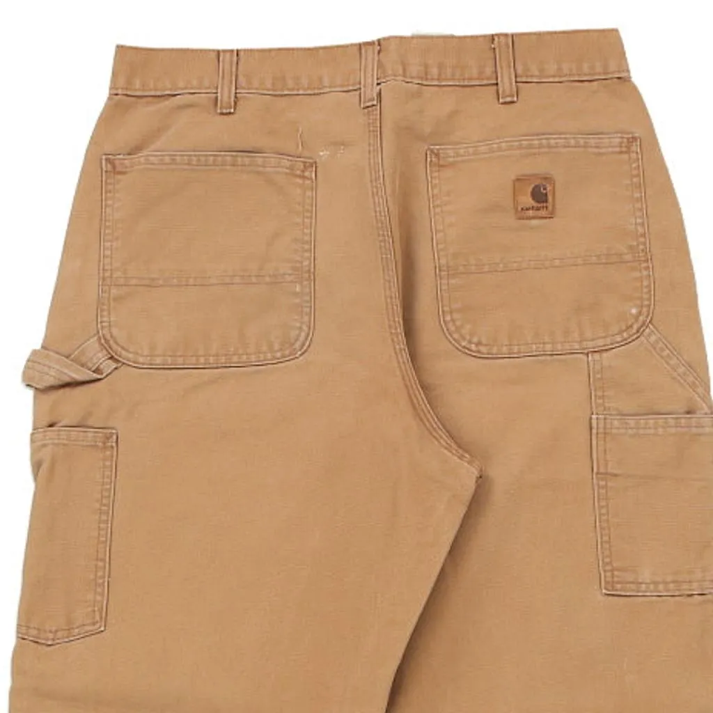 Carhartt Carpenter Trousers - 34W 32L Brown Cotton