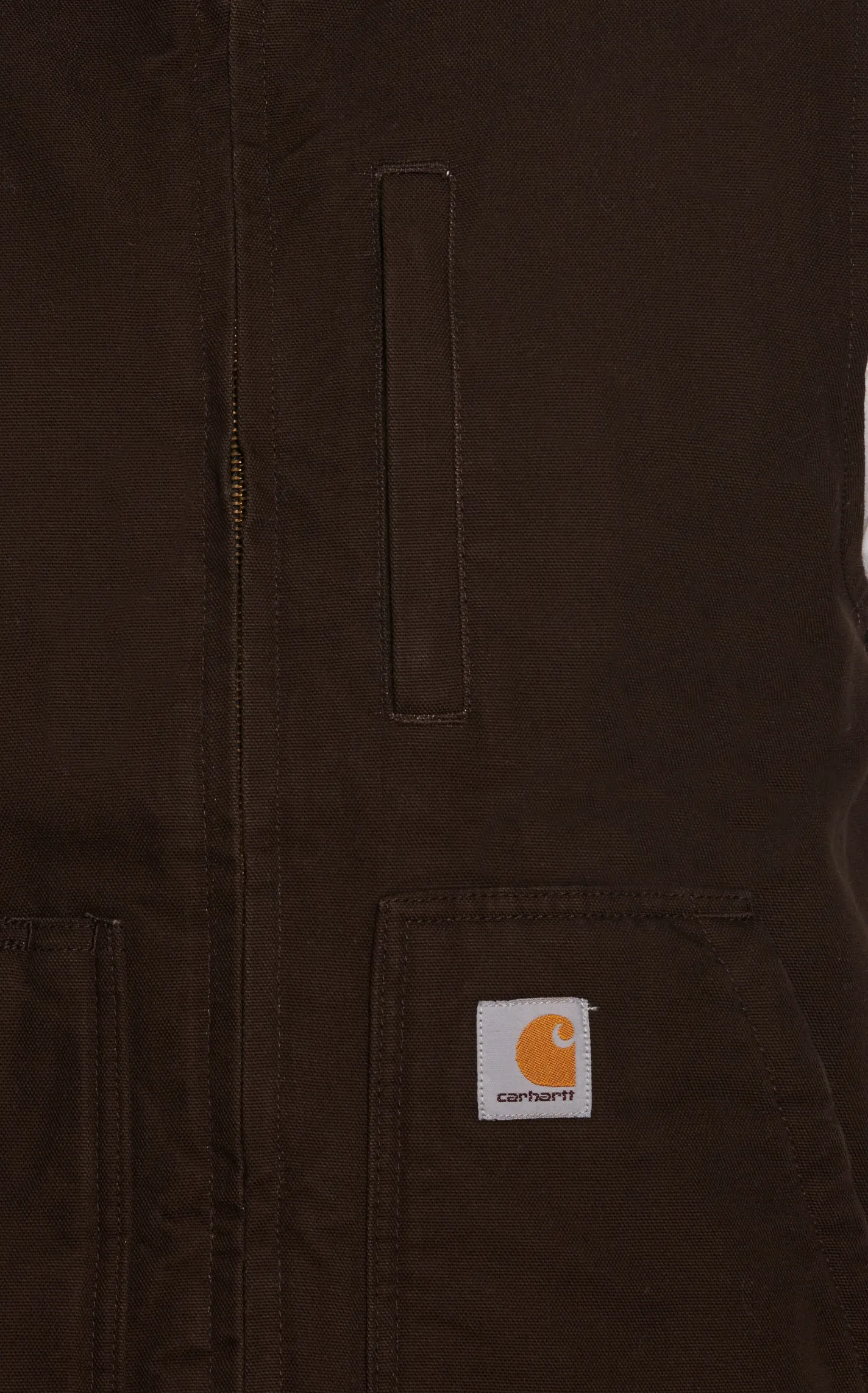 Carhartt Men's Dark Brown Serpa-Lined Work Vest