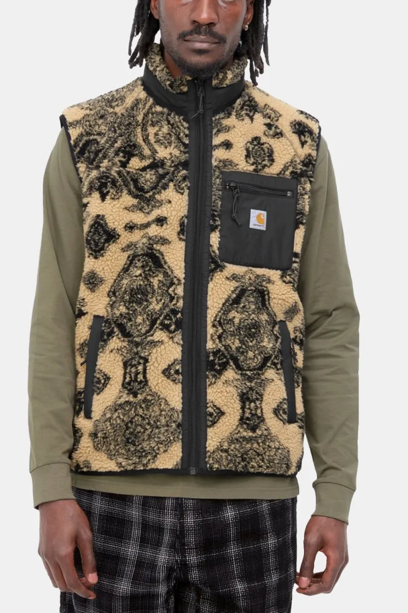 Carhartt WIP Prentis Vest Liner Verse Jacquard Fleece (Dusty Brown & Scoot Black)