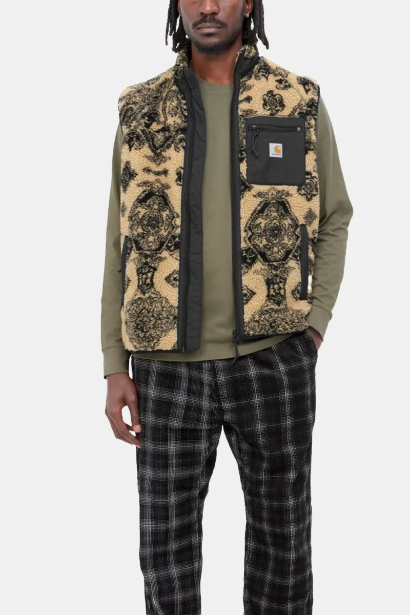 Carhartt WIP Prentis Vest Liner Verse Jacquard Fleece (Dusty Brown & Scoot Black)