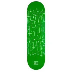 Carve Wicked Team Logo Skateboard Deck Green 8.25