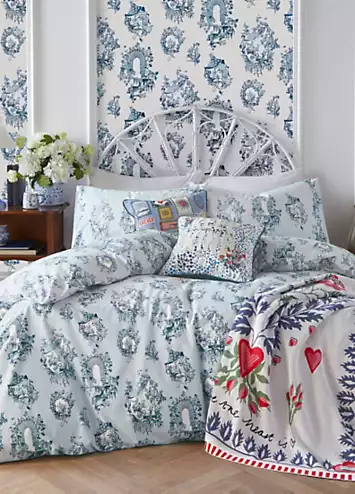 Cath Kidston 30 Years Toile 100% Cotton Percale 200 Thread Count Duvet Cover Set | Kaleidoscope
