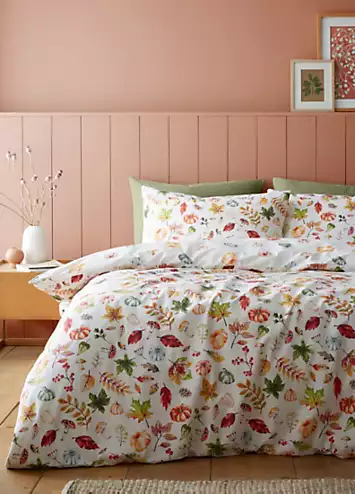 Catherine Lansfield Autumn Pumpkins Duvet Cover Set | Kaleidoscope