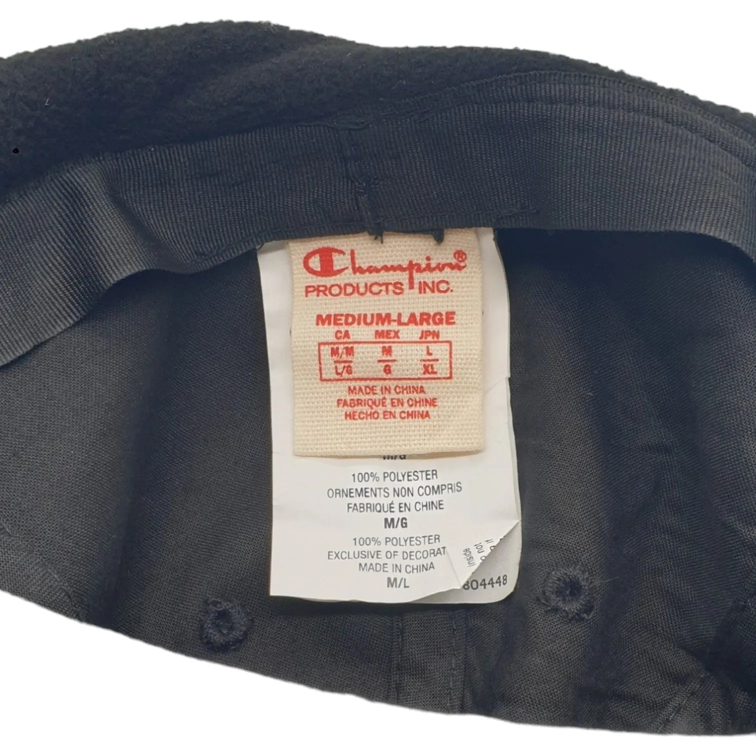 Champion Black Reverse Weave Script Logo Baseball Cap