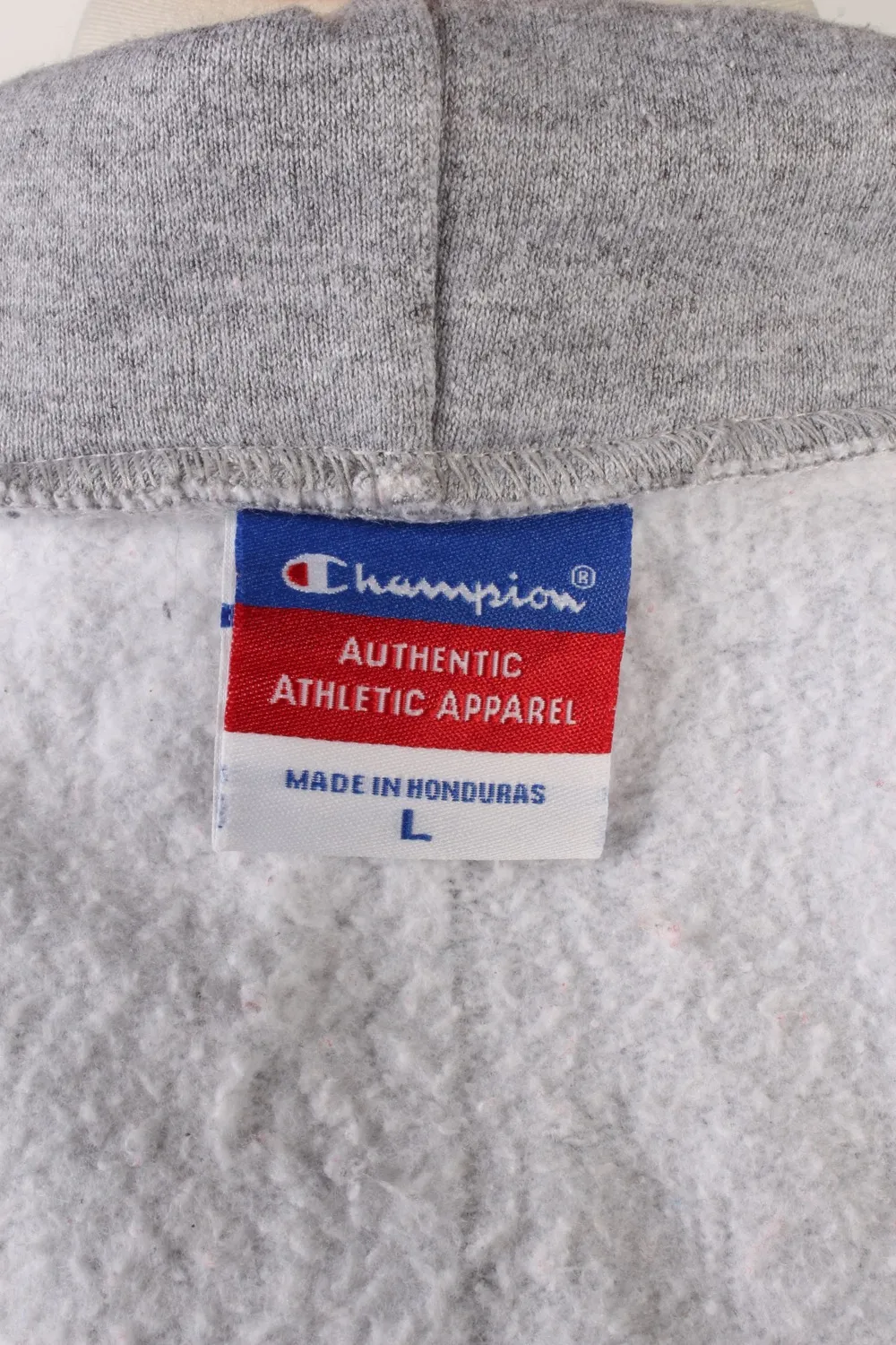 Champion Full Zip Hoodie Sweatshirt Top Grey L - Pepper Tree London