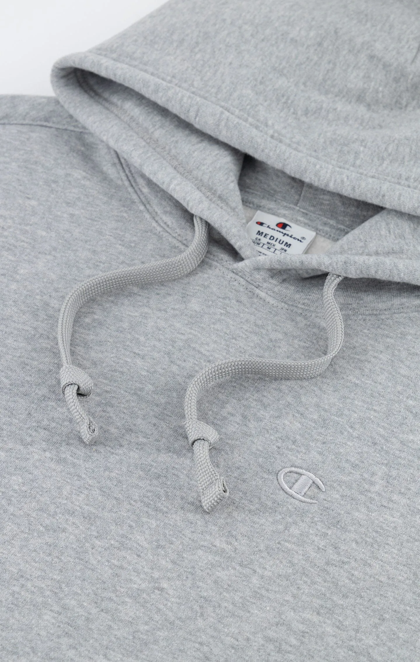 Champion Icons Light Grey Tonal C Logo Fleece Hoodie