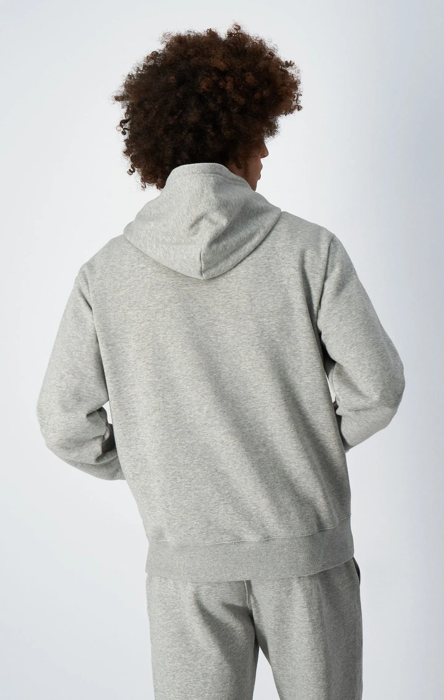 Champion Icons Light Grey Tonal C Logo Fleece Hoodie