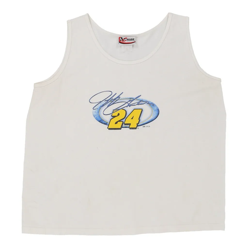 Chase Authentics Nascar Vest - XL White Cotton