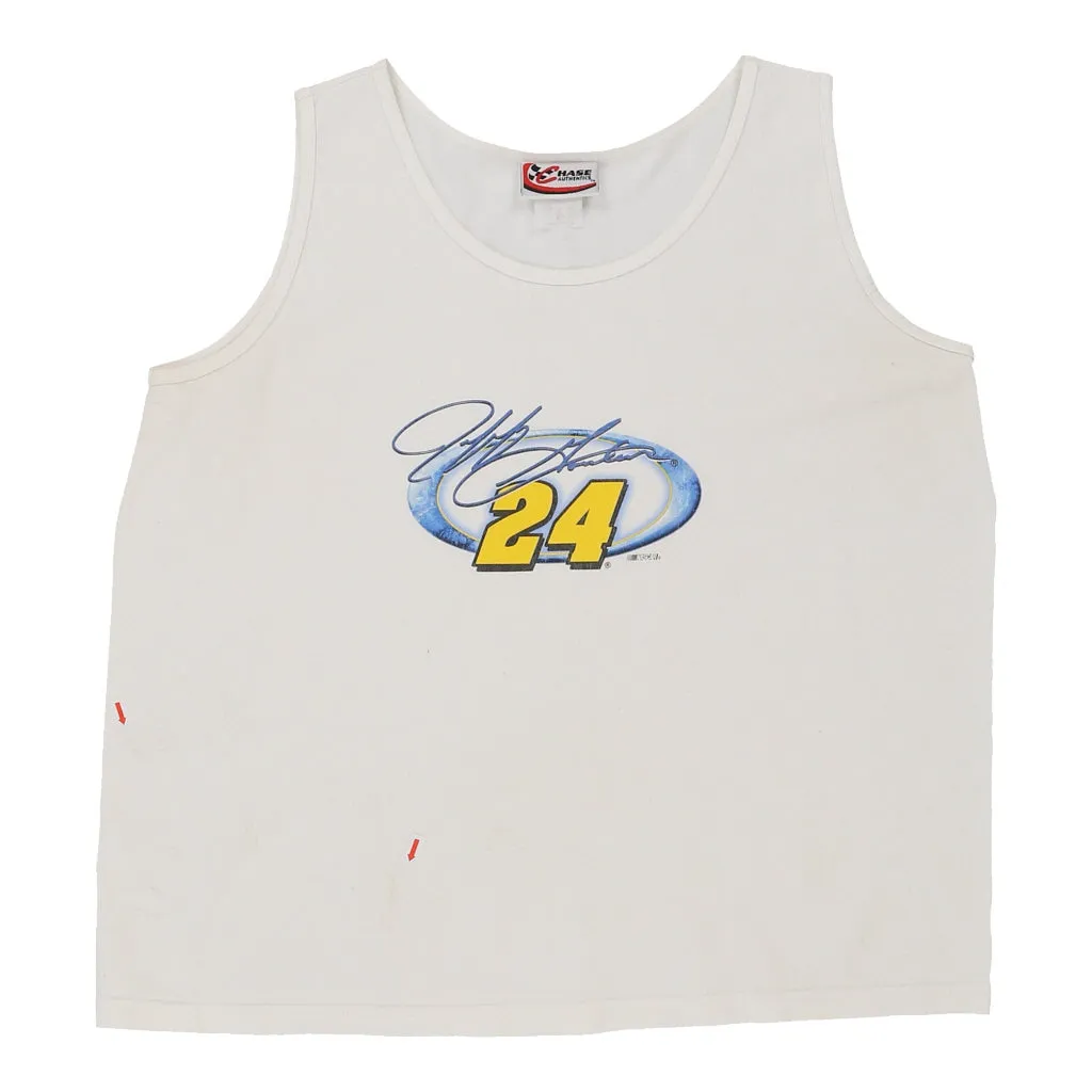 Chase Authentics Nascar Vest - XL White Cotton