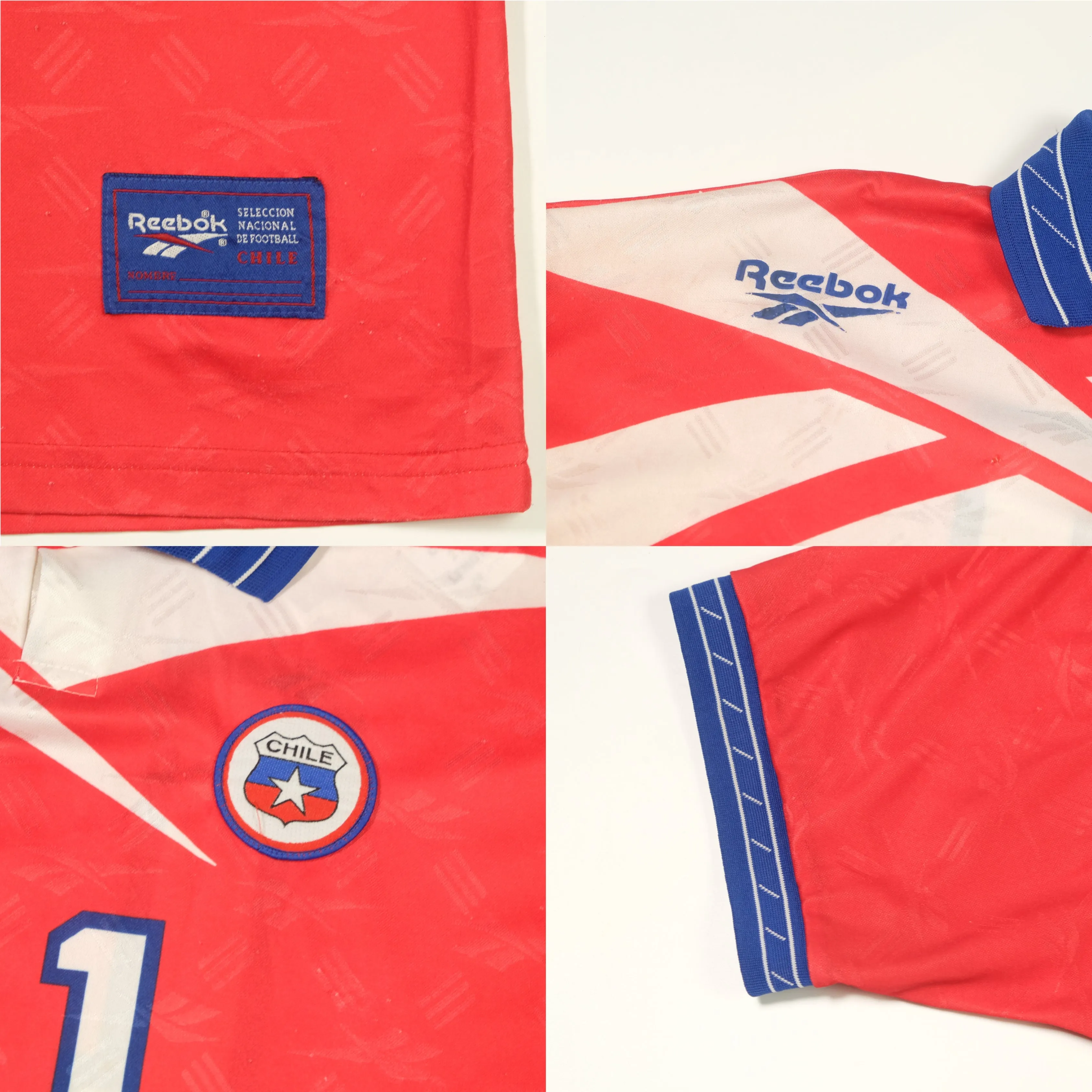 Chile 1997/1998 Salas Reebok Original Home Football Shirt (L)