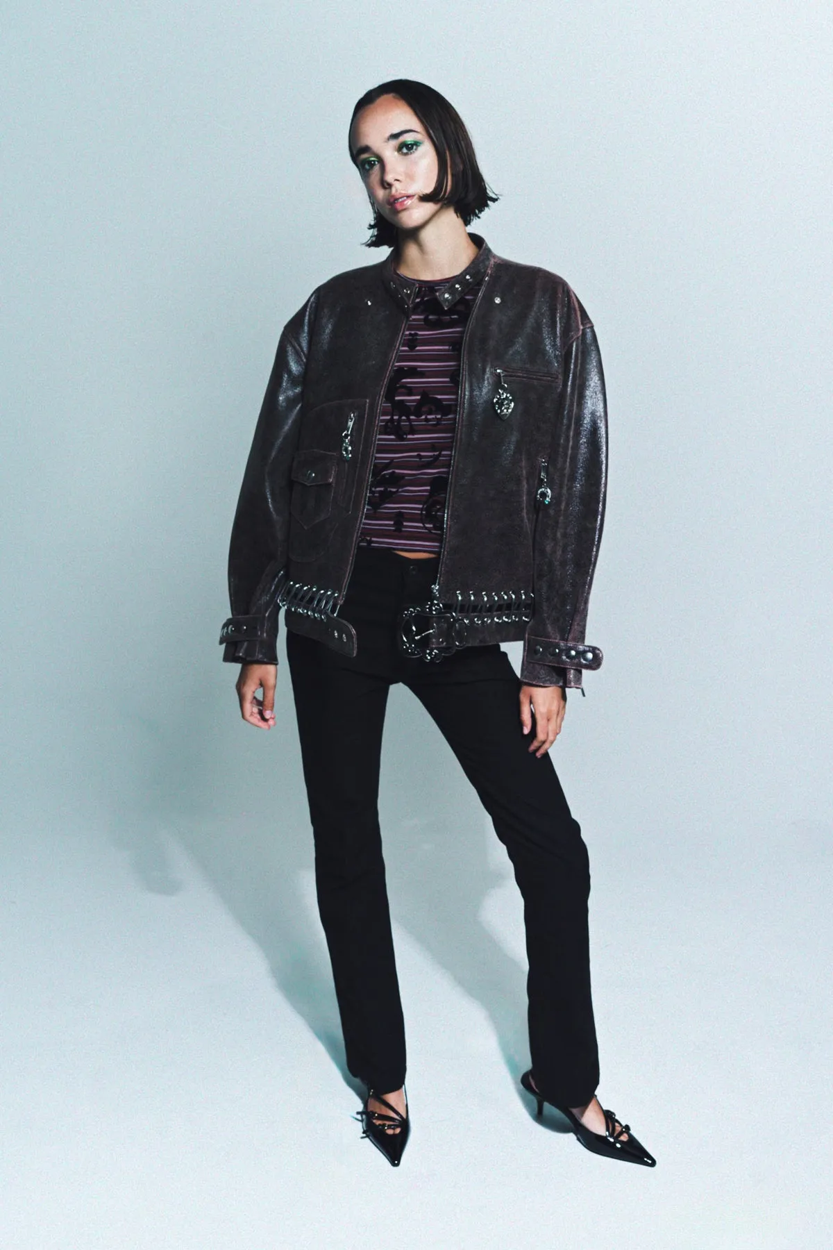CHOPOVA LOWENA | LEATHER CARABINER JACKET