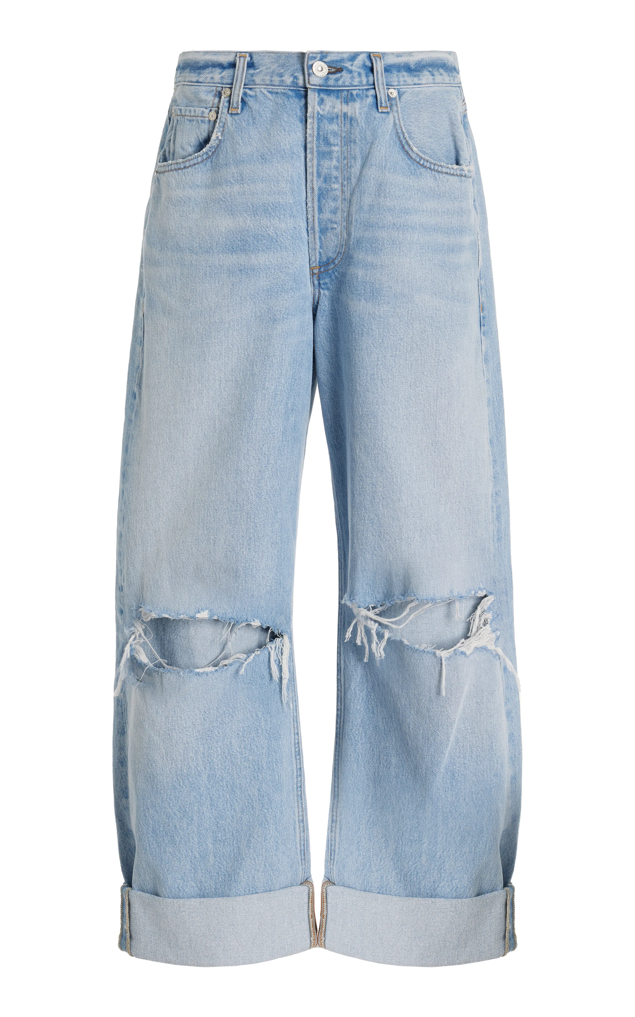 Citizens of Humanity Ayla Rigid High-Rise Cropped Wide-Leg Jeans