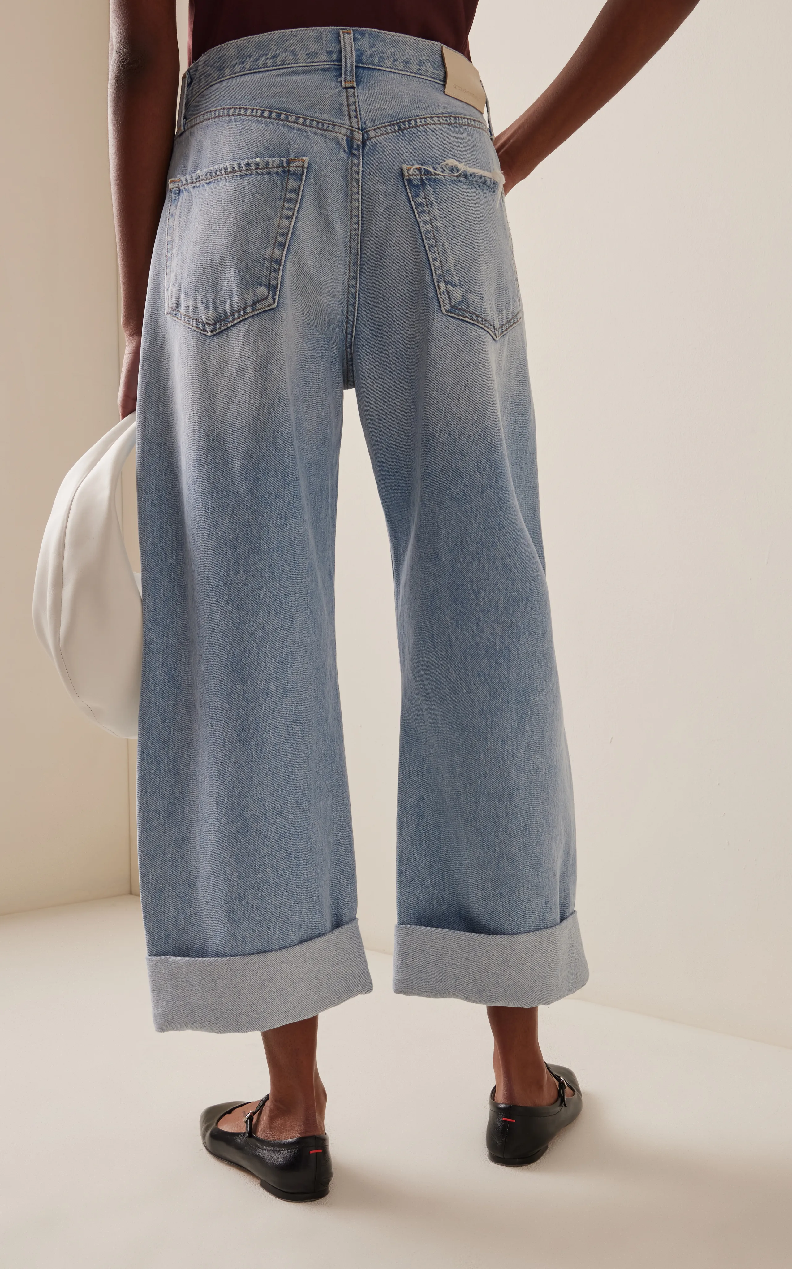 Citizens of Humanity Ayla Rigid High-Rise Cropped Wide-Leg Jeans