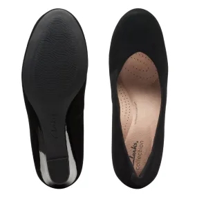 Clarks - Flores Tulip 261751544d - D Fit (black Suede)