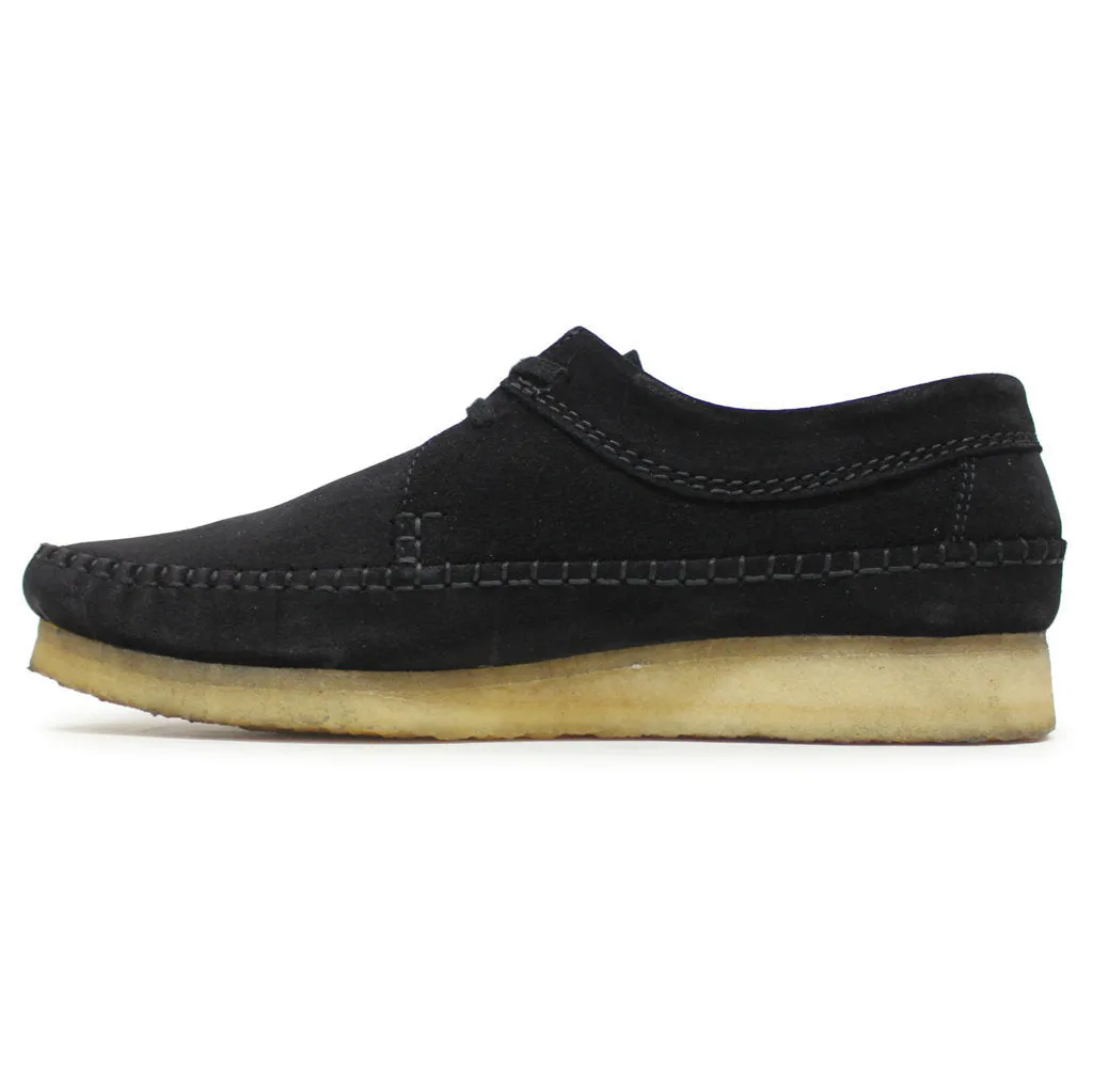 Clarks Originals Weaver 26133284G Suede Leather Mens Shoes - Black - UK 9