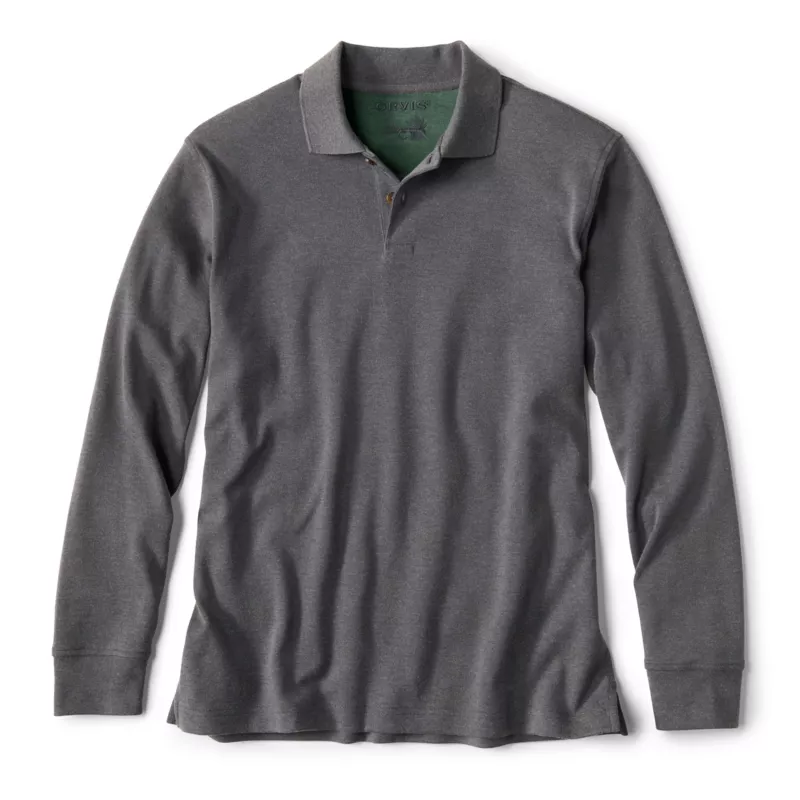 Classic Jersey Long-Sleeved Polo Shirt