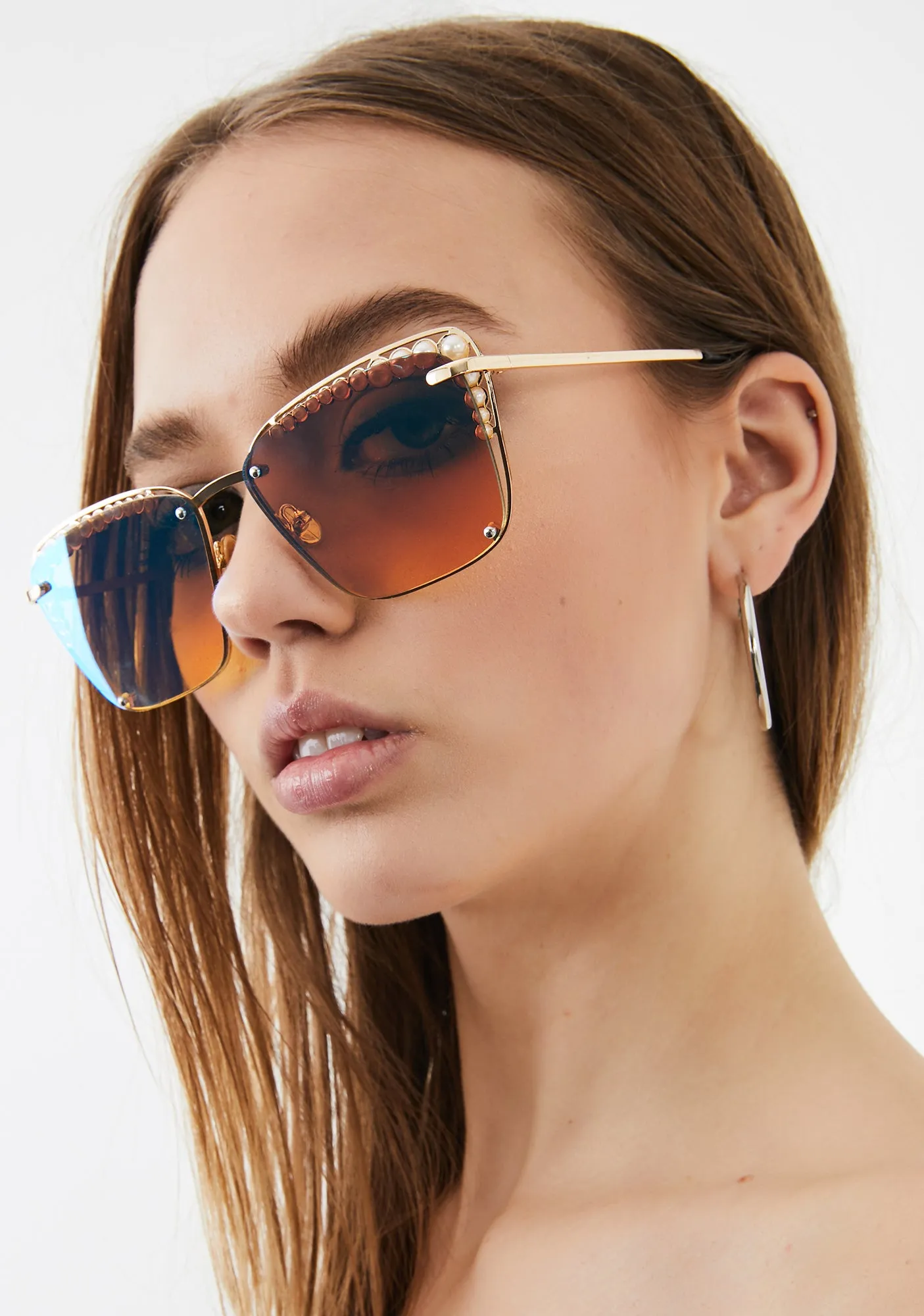 Clear Vision Rectangle Sunglasses-