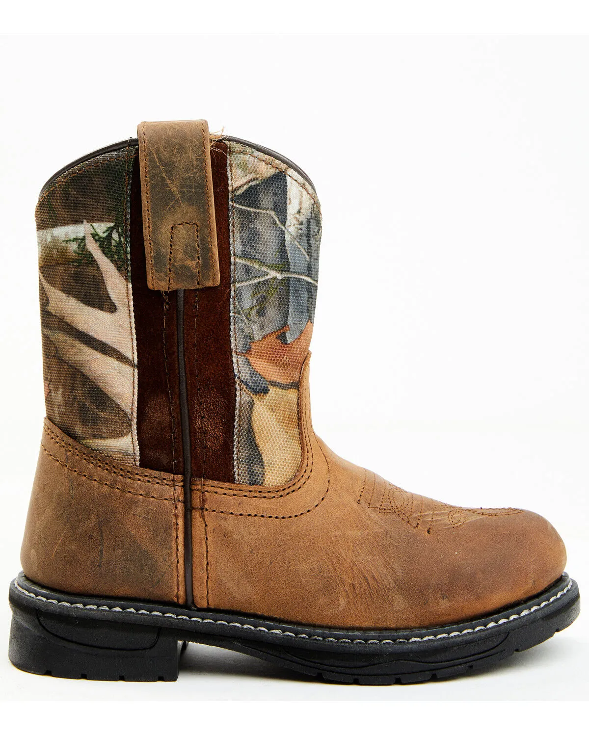 Cody James Boys' Real Tree Camo Work Boot - Round Toe