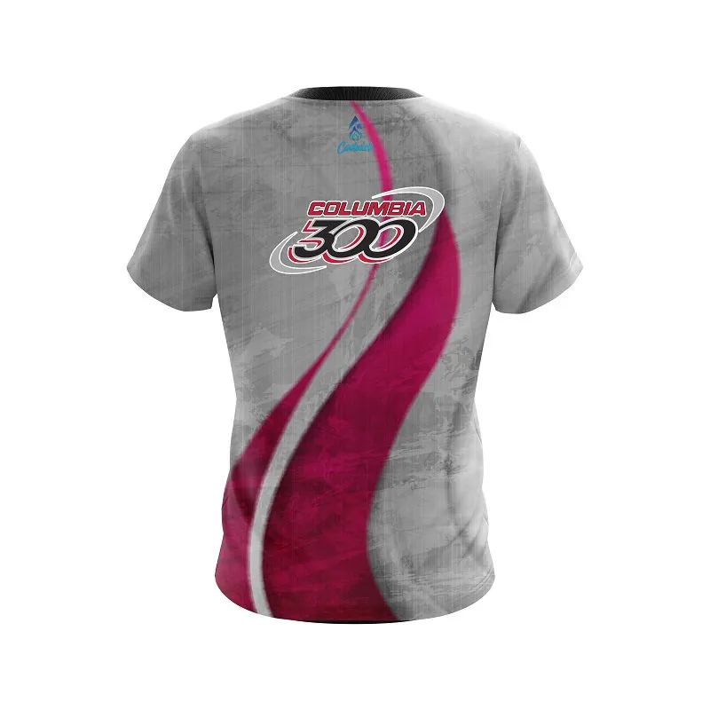 Columbia 300 Rough Edges Pink CoolWick Bowling Jersey