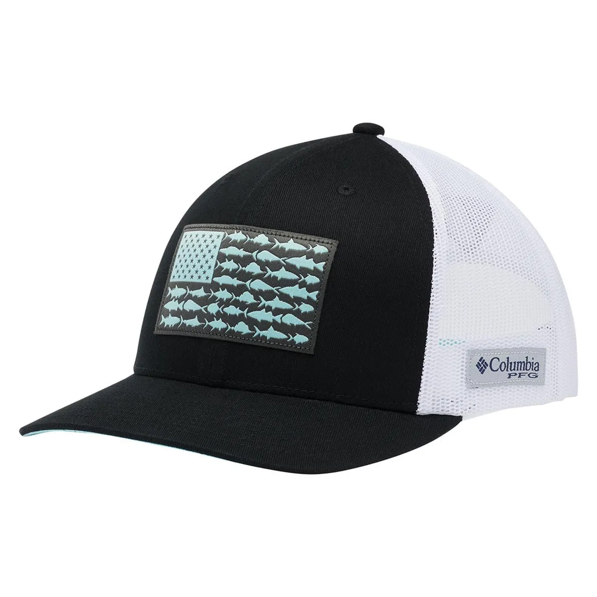 Columbia PFG Mesh Snap Back Fish Flag Ballcap