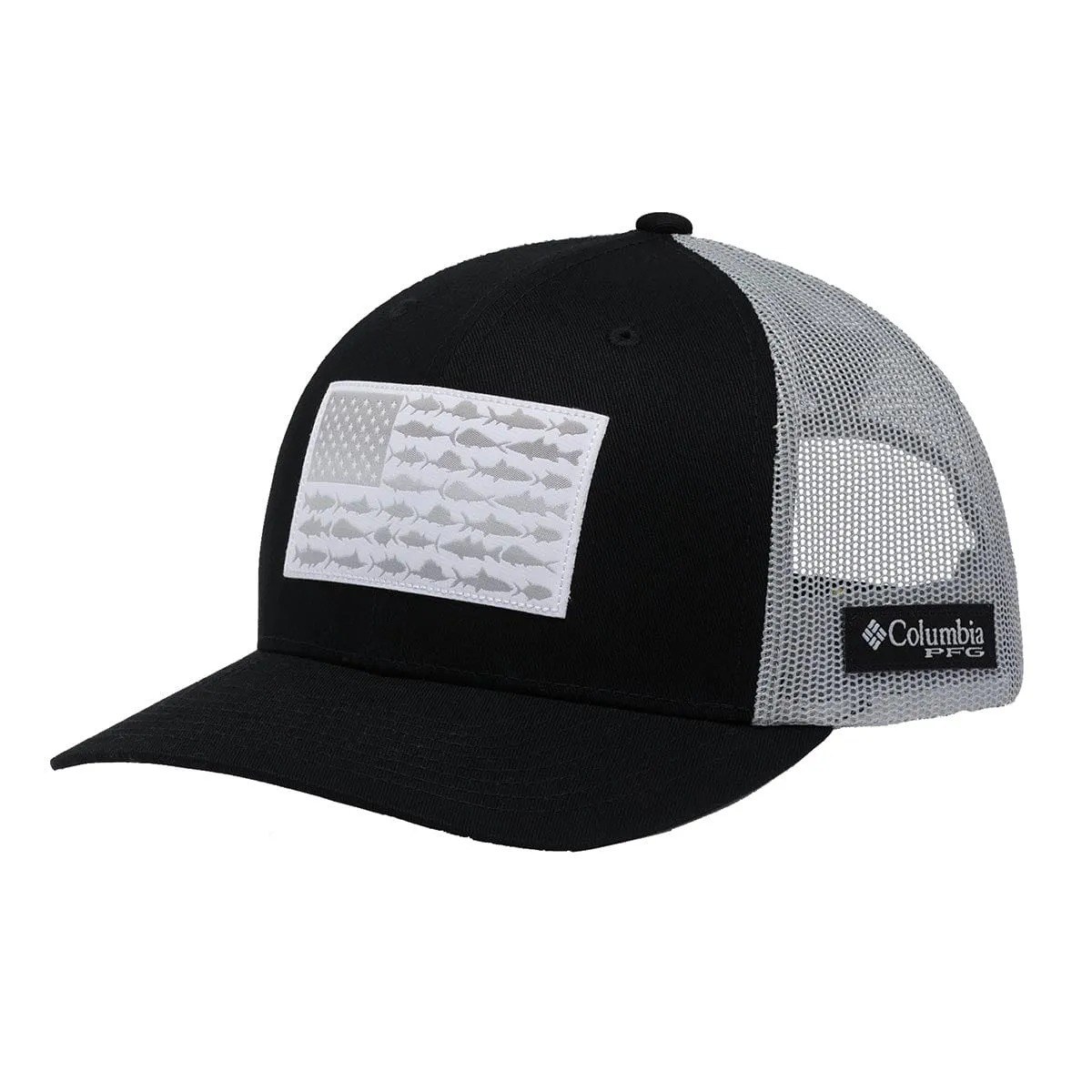 Columbia PFG Mesh Snap Back Fish Flag Ballcap
