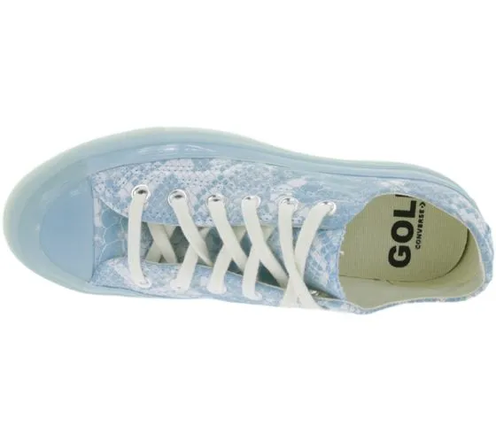 Converse x Golf Wang Low Top Scarpe fantastiche sneakers in vera pelle Chuck 70 Ox Blu/Bianco