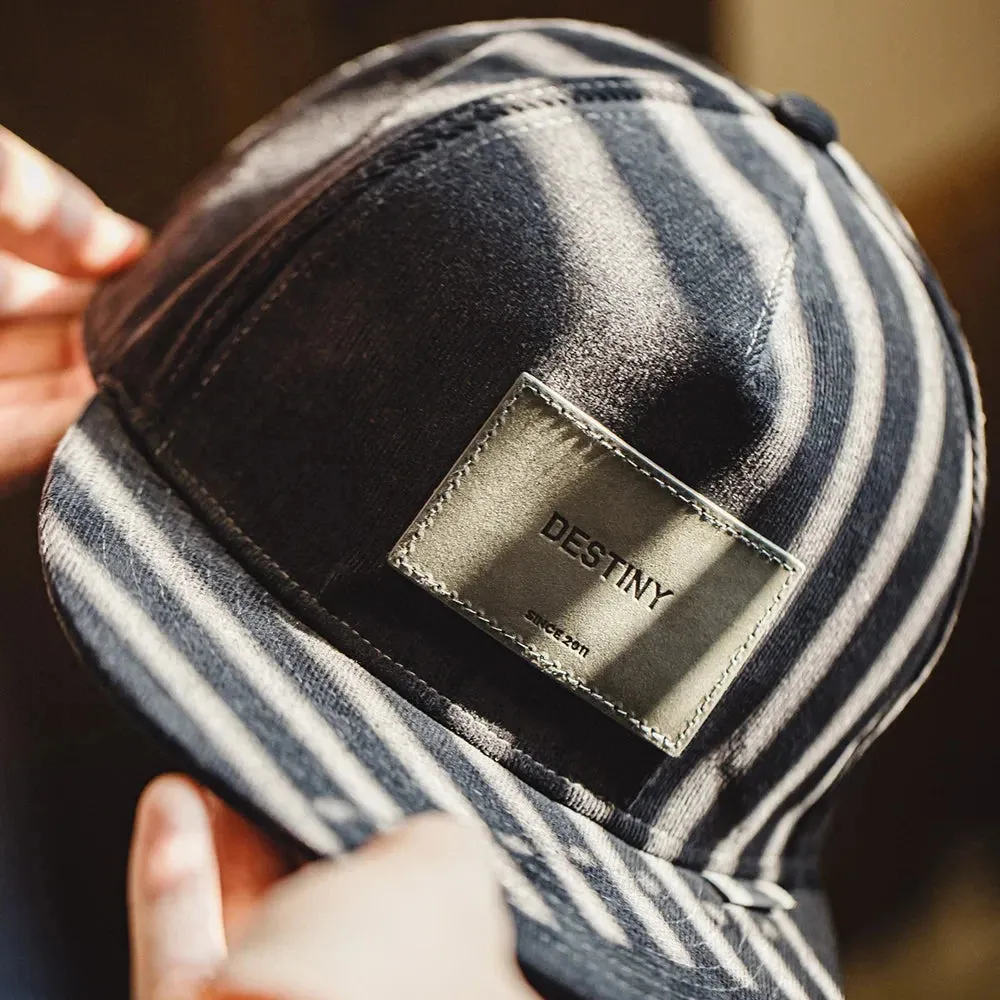 Corduroy 'Destiny' Wide-Brimmed Baseball Cap