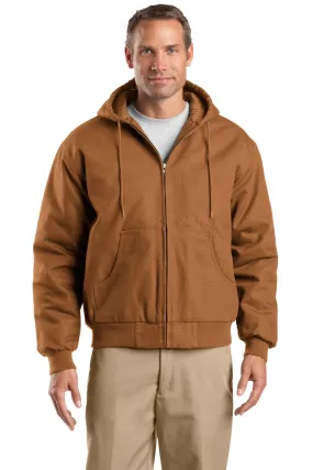 CornerStone Men's Tall Duck Cloth Hooded Work Jacket. TLJ763H.