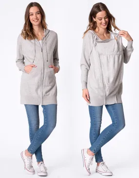 Cotton Blend Knitted 3 in 1 Maternity Hoodie