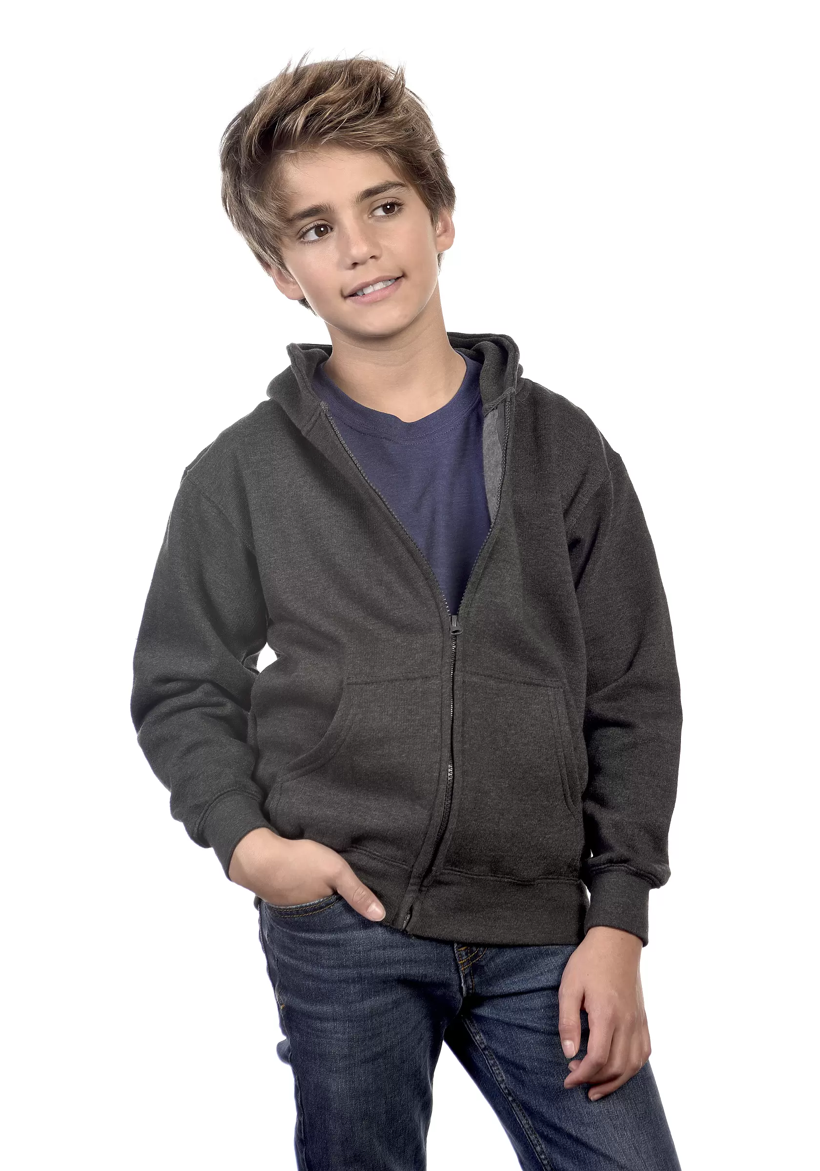 Cotton Heritage Y2560 PREMIUM YOUTH FULL-ZIP HOODIE SKU: Y2560