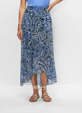 Crepe Floral Maxi Skirt