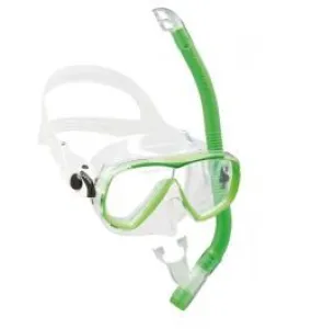 Cressi Estrella Junior & Top Snorkeling Goggles - Green