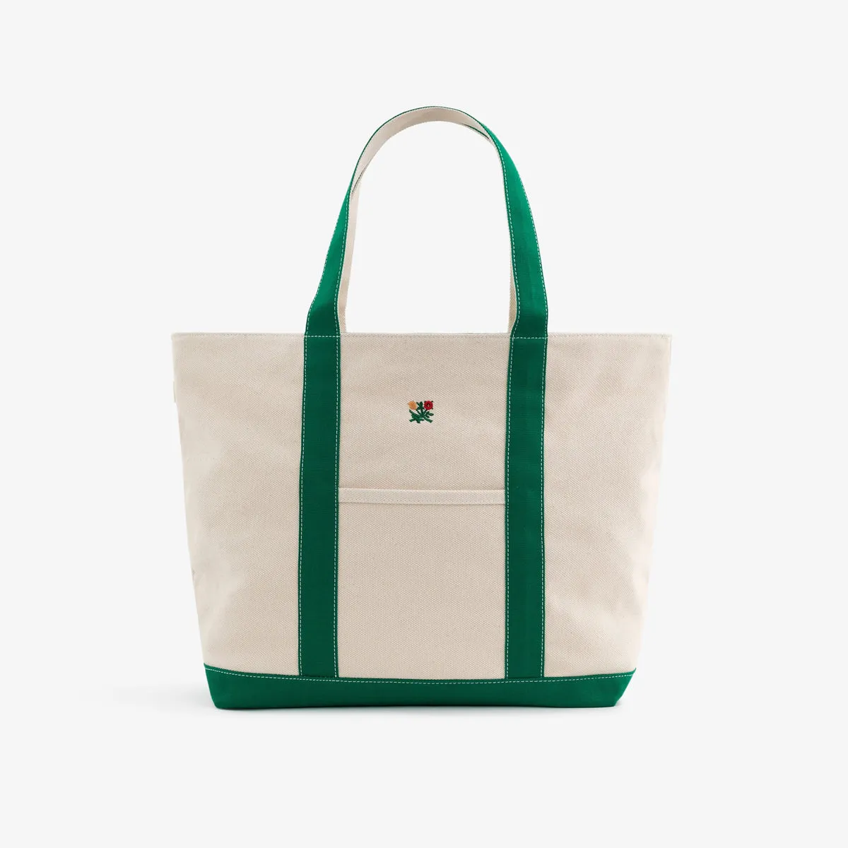 Crest Contrast  Tote  Bag at AimeLeonDore.com