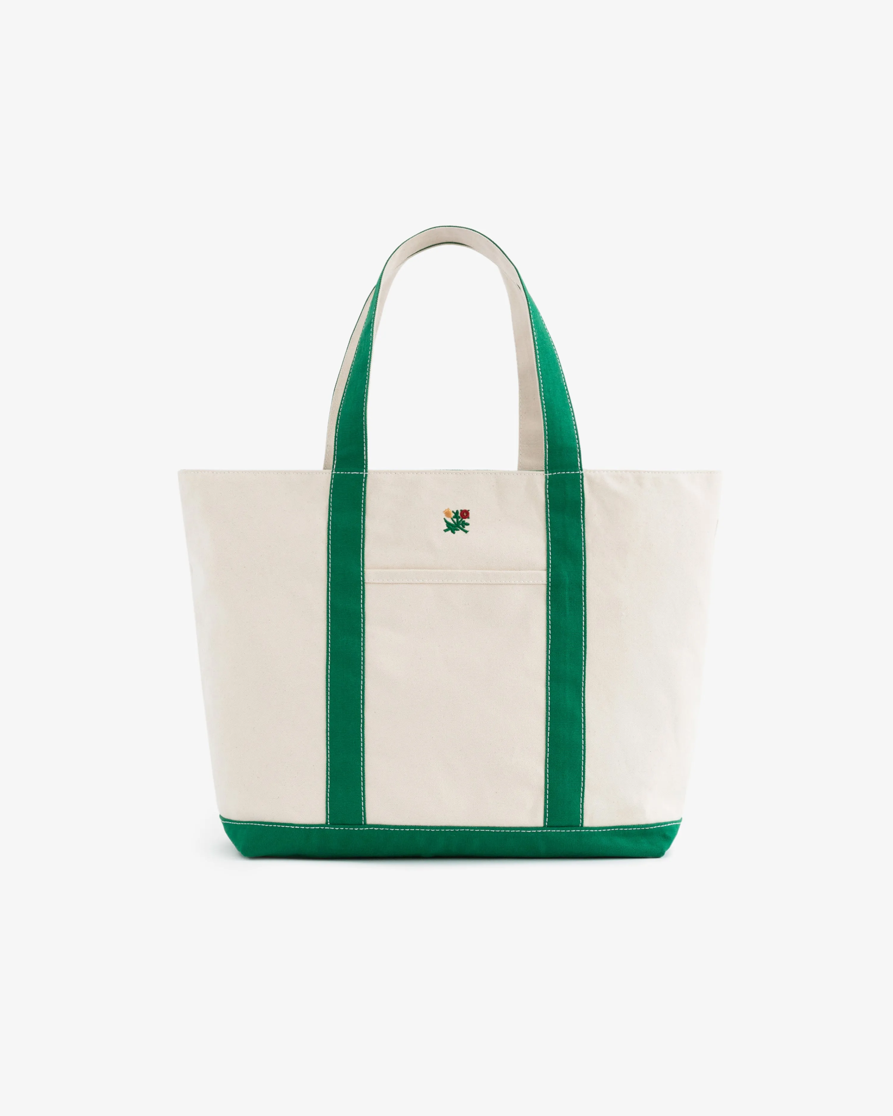 Crest Contrast  Tote  Bag at AimeLeonDore.com