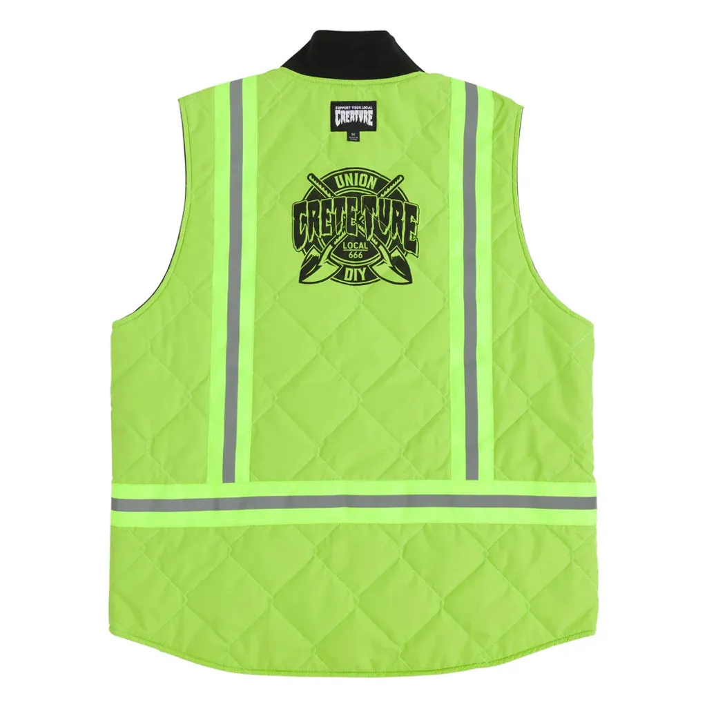 Crete-Ture DIY Vest Work Top Asphalt/Neon Green- Mens- Creature 