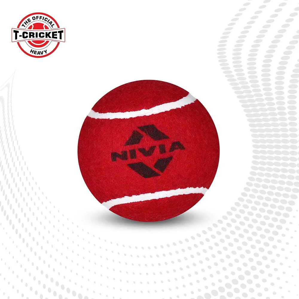 Cricket Tennis Ball Heavy (Pack of 12) - Red