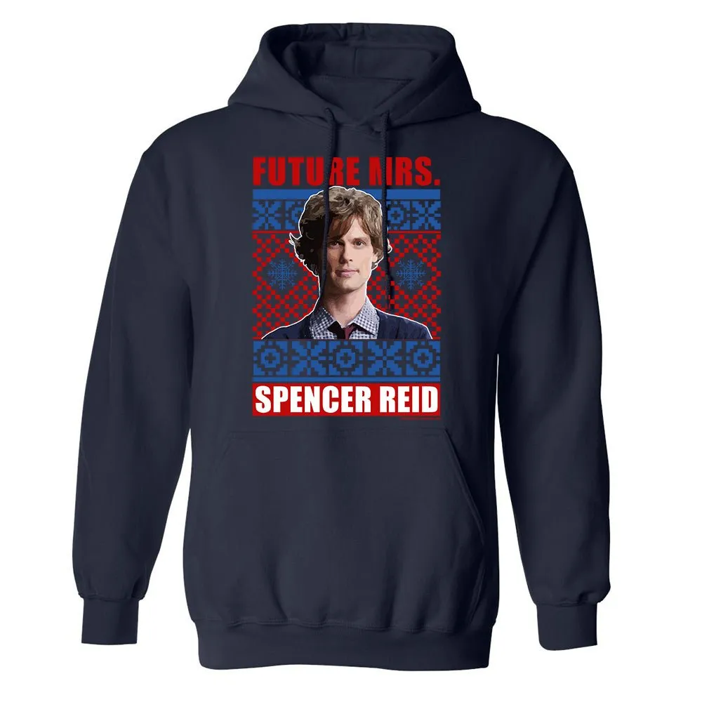 Criminal Minds Mrs. Spencer Reid Holiday Fleece Hooded Sweatshirt